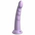 Dillio Slim Seven - Stimulační dildo se žaludem (20 cm) - fialové