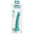 Dillio Slim Sept - gode stimulateur à ventouse (20 cm) - turquoise