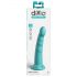 Dillio Slim Seven - přísavkový stimulační dildo (20 cm) - tyrkysový