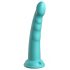 Dillio Slim Sept - gode stimulateur à ventouse (20 cm) - turquoise