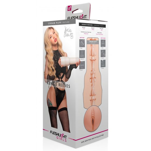 Fleshlight Kenzie Reeves Creampuff - vaginette réaliste (naturel)