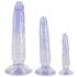 Kristalhelder - Anale Trainer Dildo Set - 3 stuks (transparant-blauw)