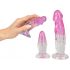 Crystal clair - kit de dresseur anal - 3 pièces (rose transparent)