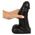 Realistixxx Real Giant - obří dildo s varlaty - 22 cm (černé)