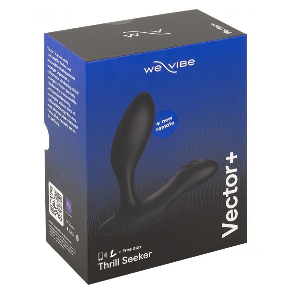 We-Vibe Vector+ - dobíjecí, vodotěsný, inteligentní anální vibrátor (černý)