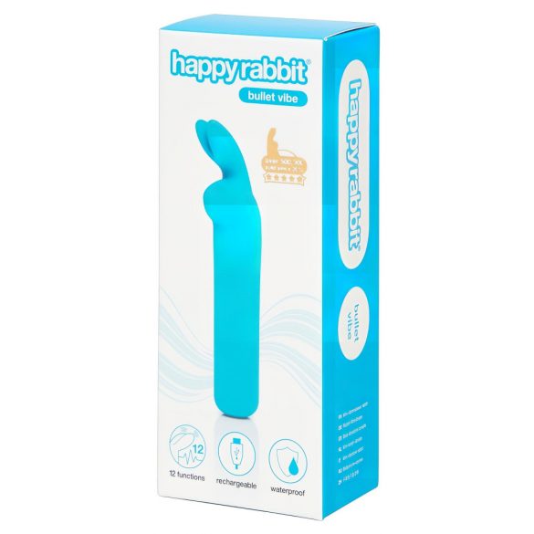 Happyrabbit Bullet - vibromasseur rechargeable (bleu)