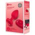 b-vibe cœur - vibromasseur anal rechargeable (rouge)