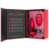 b-vibe cœur - vibromasseur anal rechargeable (rouge)