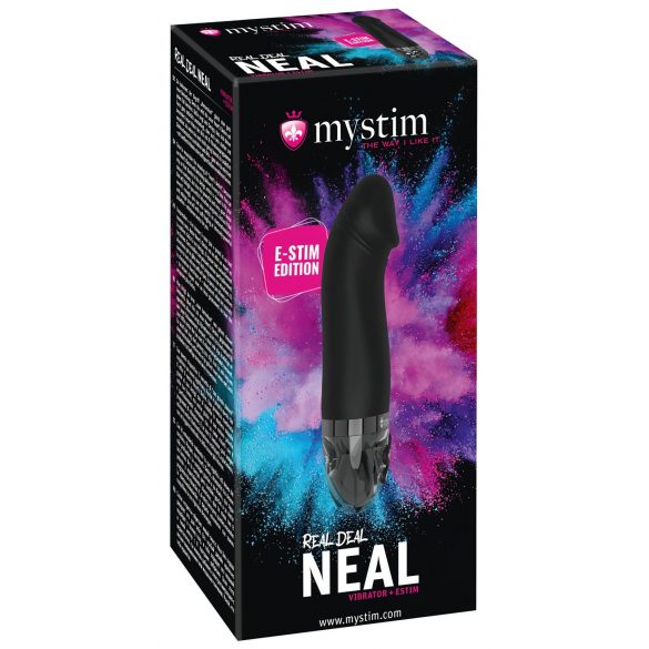 mystim Real Deal Neal E-Stim - vibromasseur électrique rechargeable (noir)