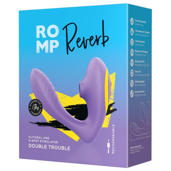 ROMP Reverb - Vague D'Air 2en1 Vibromasseur Point G (Violet)