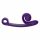 Snail Vibe Curve - 2in1 clitoris vibrator (paars)