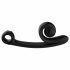 Snail Vibe Curve - Vibromasseur 2 en 1 avec stimulateur clitoridien (noir)