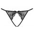 Obsessive Miamor - culotte en dentelle ouverte (noir) - L/XL