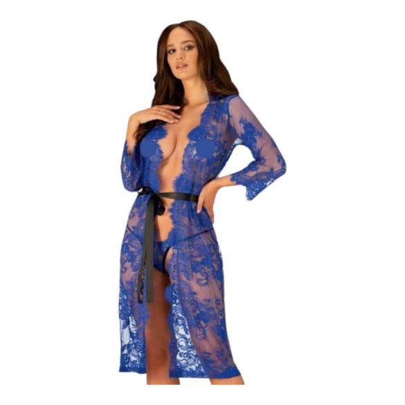 Obsessive Cobaltess - kimono en dentelle (bleu) - L/XL