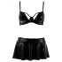 Passion Deby - ensemble soutien-gorge avec minijupe (noir) - L/XL