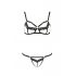 Passion Devil Solon - ensemble de lingerie en dentelle (noir) - L/XL