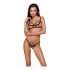 Passion Devil Solon - ensemble de lingerie en dentelle (noir)