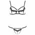 Passion Devil Solon - ensemble de lingerie en dentelle (noir)