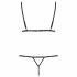 Passion Devil Solon - ensemble de lingerie en dentelle (noir)