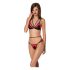 Passion Peonia - Ensemble soutien-gorge (rouge-noir)