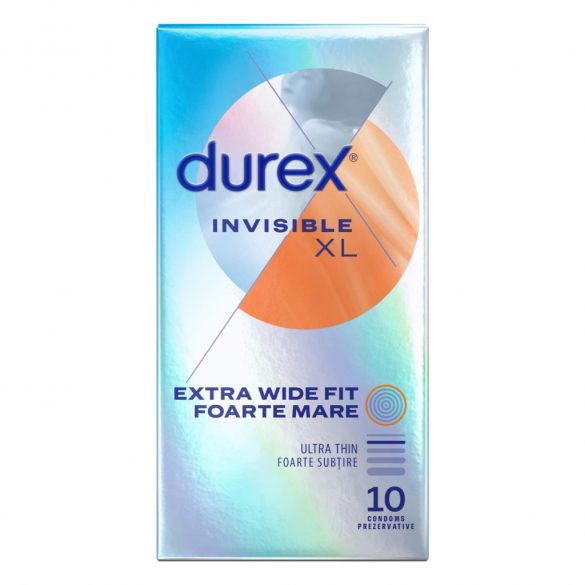 Durex Invisible XL - préservatifs extra larges (10 pièces)