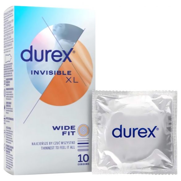 Durex Invisible XL - préservatifs extra larges (10 pièces)