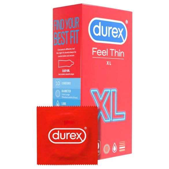 Durex Feel Thin XL - kondom s realistickým pocitem (10ks)