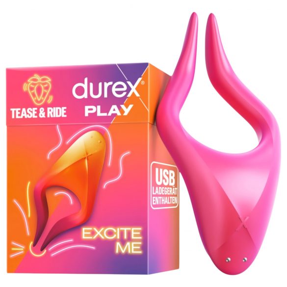 Durex Tease & Ride - Stimulateur multi-zones érogènes (rose)