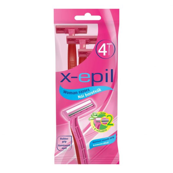 X-Epil - Disposable Women's Razor 2-Blade (4 pack) 