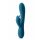 Inya Luv Bunny - vibromasseur rechargeable avec stimulateur clitoridien (turquoise)