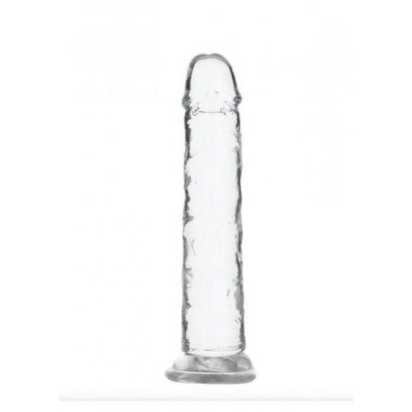 Addiction Crystal - dildo s přísavkou (průsvitné) - 18cm