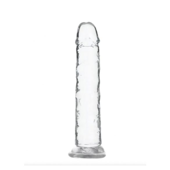 Addiction Crystal - dildo s přísavkou (průsvitné) - 18cm