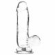 Addiction Crystal - Varlatové dildo s nožičkami (průsvitné) - 15 cm