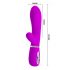 Pretty Love Thomas - vibromasseur rechargeable avec stimulateur clitoridien (rose)