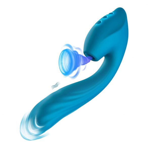 Vibeconnect - Vibrateur étanche pour le point G et stimulateur clitoridien (bleu)