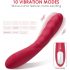 / Vibeconnect Hilary - vibrateur point G en silicone rechargeable (rouge)