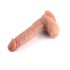 Densité Double – gode réaliste avec ventouse et testicules – 20cm (naturel)