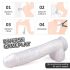 Sex HD Martin - Dildo réaliste à ventouse avec testicules (blanc)