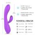 Sex HD Muses - oplaadbare, waterdichte verwarmde vibrator (paars)