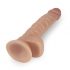 Lovetoy Real Extreme - připínací, testikulární dildo - 21cm (přírodní)