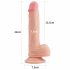 Lovetoy Nature Cock - gode réaliste avec ventouse - 21 cm (naturel)