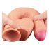 Lovetoy Přírodní Penis - Dvouvrstvý Realistický Dildo - 28cm (přírodní)