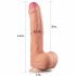 Lovetoy Přírodní Penis - Dvouvrstvý Realistický Dildo - 28cm (přírodní)