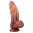 Lovetoy Nature Cock - dvouvrstvé dildo - 26 cm (přírodní)