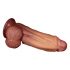 Lovetoy Nature Cock - dvouvrstvé dildo - 26 cm (přírodní)