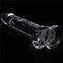 Lovetoy Flawless Transparent - ventouse, avec testicules - 19 cm (transparent)