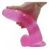 Lovetoy Jelly Studs - realistické dildo s přísavkou - 20 cm (růžové)