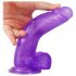 Lovetoy Jelly Studs - realistické dildo s přísavkou - 20 cm (fialové)