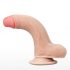 Lovetoy Sliding-Skin - dvouvrstvé dildo - 18 cm (přírodní)