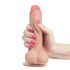 Lovetoy Sliding-Skin - Dildo à ventouse, double couche - 18 cm (naturel)